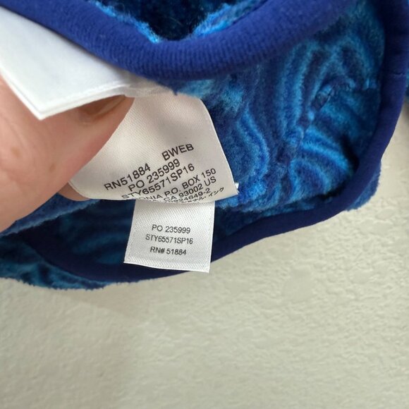 Patagonia Blue Wave Synchilla Snap T Fleece Pullover Sweatshirt Boys Medium 10 - Picture 5 of 6